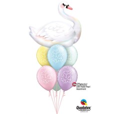 Bukiet 953 Serene Swan Qualatex #87971 22396-6 43755-6